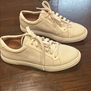 Caslon Cream Perforated Sneakers